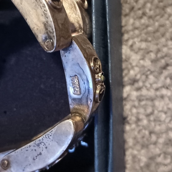 Vintage Sterling Link Bracelet - Picture 3 of 10